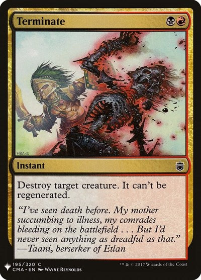 Terminate (CMA) (Mystery Booster) Near Mint