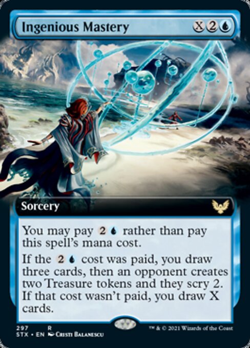 Ingenious Mastery (Extended Art) (Strixhaven) Near Mint Foil