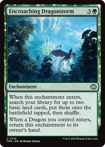 Encroaching Dragonstorm (Tarkir: Dragonstorm) Near Mint