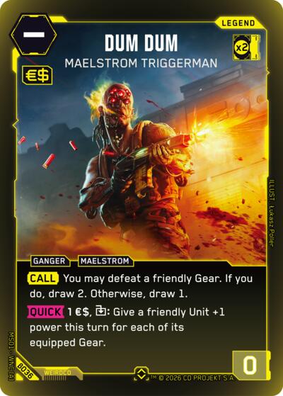 Dum Dum Maelstrom Triggerman (Rare) (Welcome to Night City - Beta) Near Mint Foil