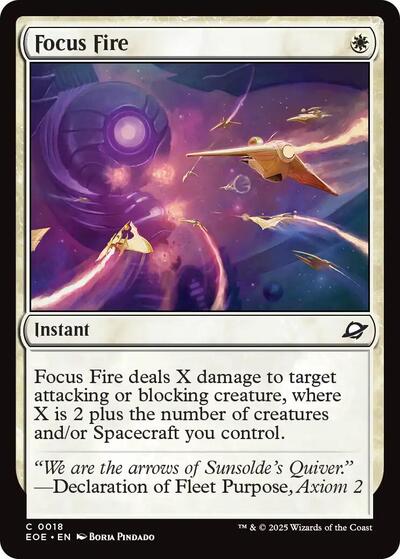 Focus Fire (Edge of Eternities) Near Mint Foil