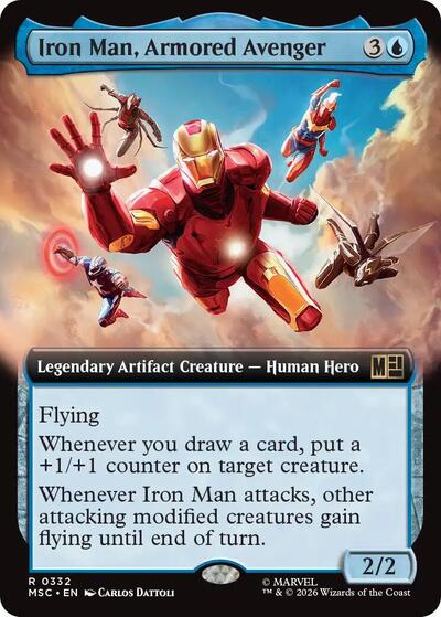 Iron Man, Armored Avenger (Extended Art) (Commander: Marvel Super Heroes) Near Mint