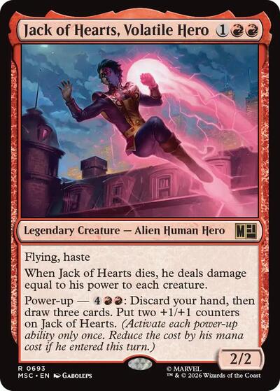 Jack of Hearts, Volatile Hero (Commander: Marvel Super Heroes) Near Mint