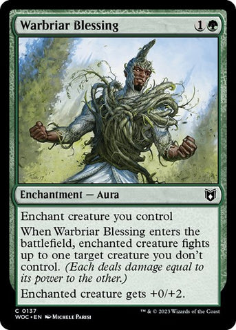Warbriar Blessing (Commander: Wilds of Eldraine) Near Mint