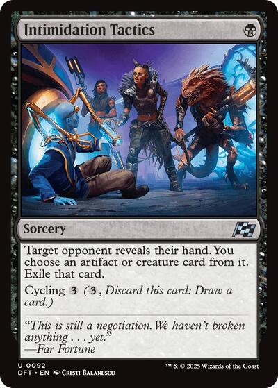 Intimidation Tactics (Aetherdrift) Near Mint Foil