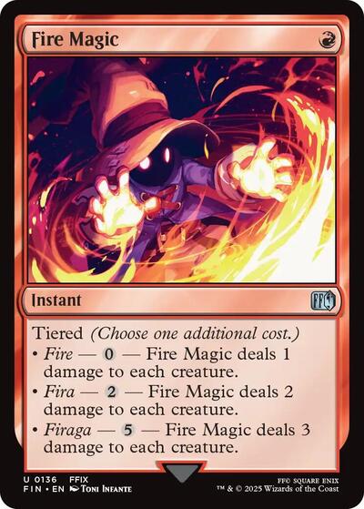 Fire Magic (Universes Beyond: FINAL FANTASY) Light Play Foil