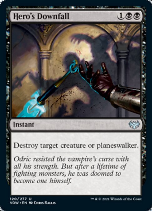 Hero's Downfall (Innistrad: Crimson Vow) Near Mint