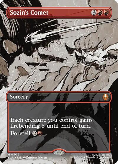 Sozin's Comet (0309) (Borderless) (Avatar: The Last Airbender) Near Mint Foil