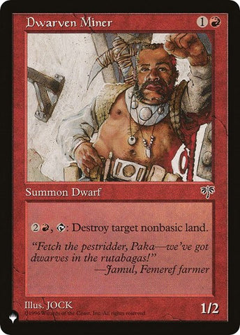 Dwarven Miner (The List) Near Mint