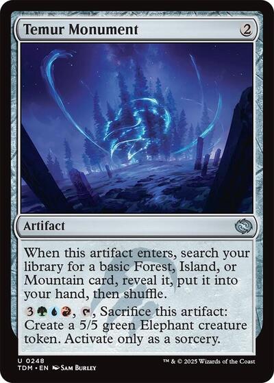 Temur Monument (Tarkir: Dragonstorm) Near Mint