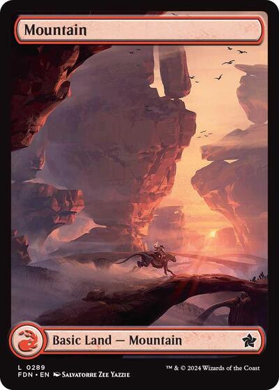 Mountain (0289) (Foundations) Near Mint Foil