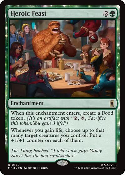 Heroic Feast (Marvel Super Heroes) Near Mint Foil