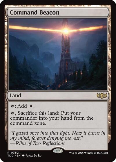 Command Beacon (Commander: Tarkir: Dragonstorm) Near Mint