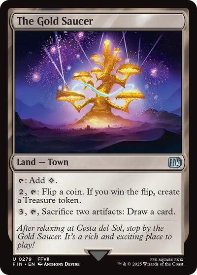 The Gold Saucer (Universes Beyond: FINAL FANTASY) Light Play Foil