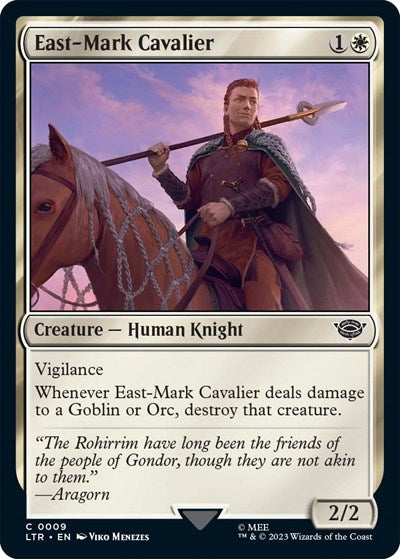 East-Mark Cavalier (Universes Beyond: The Lord of the Rings: Tales of Middle-earth) Near Mint Foil