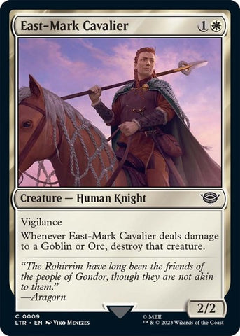 East-Mark Cavalier (Universes Beyond: The Lord of the Rings: Tales of Middle-earth) Near Mint Foil