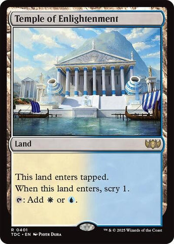 Temple of Enlightenment (Commander: Tarkir: Dragonstorm) Near Mint