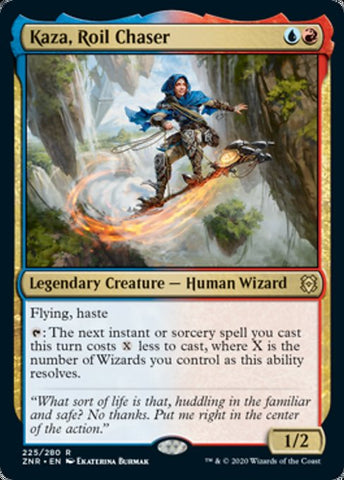 Kaza, Roil Chaser (Zendikar Rising) Near Mint Foil