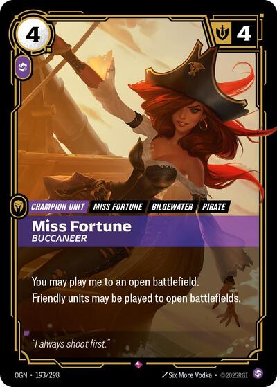 Miss Fortune Buccaneer (Origins) Near Mint Foil