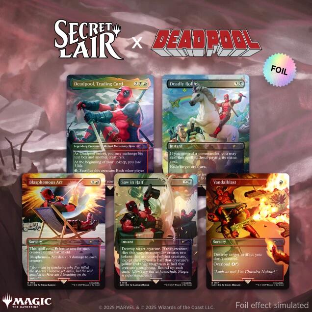 Secret Lair Drop: Secret Lair x Marvel's Deadpool - Rainbow Foil Edition