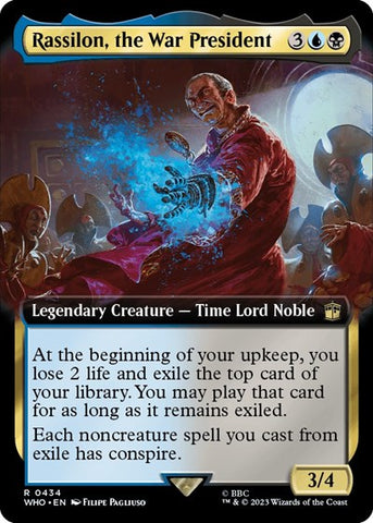 Rassilon, the War President (Extended Art) (Universes Beyond: Doctor Who) Near Mint Foil