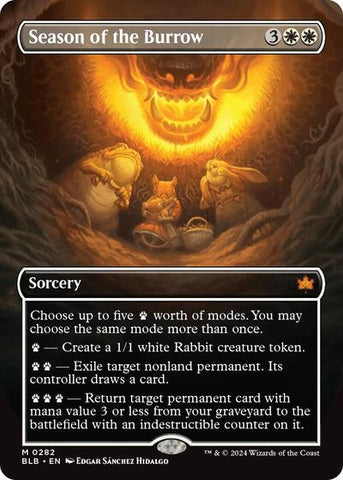 Season of the Burrow (Borderless) (Bloomburrow) Near Mint