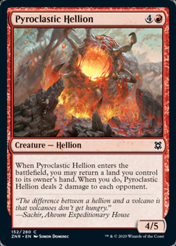 Pyroclastic Hellion (Zendikar Rising) Near Mint Foil