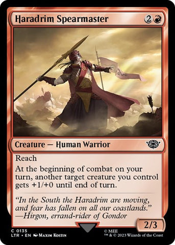 Haradrim Spearmaster (Universes Beyond: The Lord of the Rings: Tales of Middle-earth) Near Mint Foil