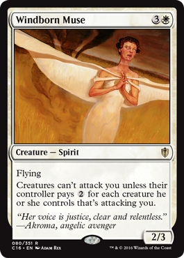 Windborn Muse (Commander 2016 Edition) Light Play