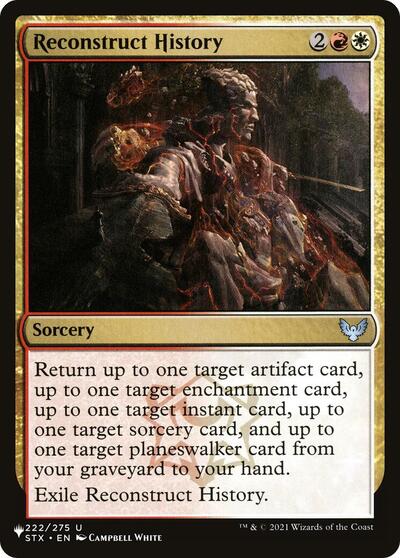 Reconstruct History (The List) Near Mint