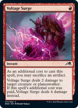 Voltage Surge (Kamigawa: Neon Dynasty) Near Mint Foil