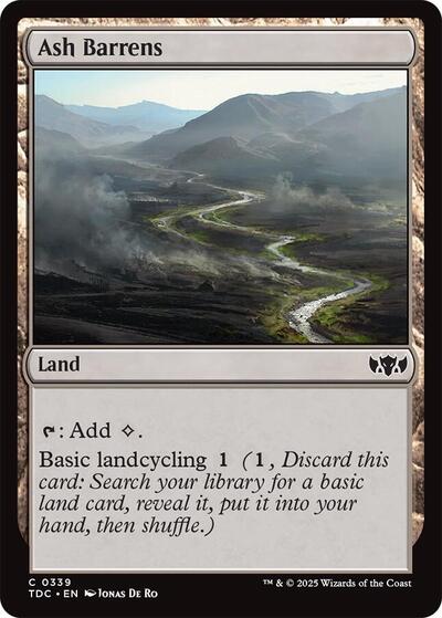 Ash Barrens (Commander: Tarkir: Dragonstorm) Near Mint