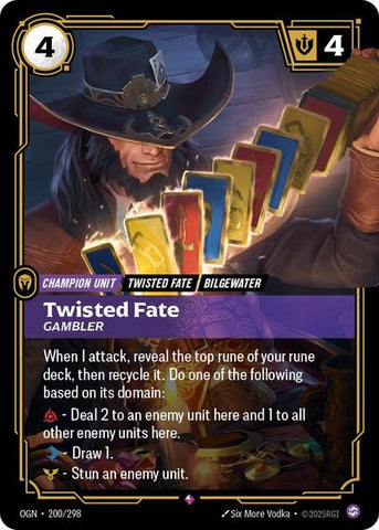 Twisted Fate Gambler (Origins) Near Mint Foil