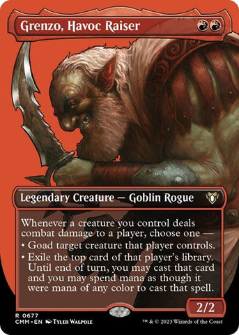 Grenzo, Havoc Raiser (Borderless) (Commander Masters) Near Mint