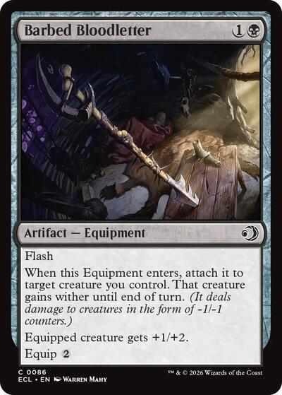 Barbed Bloodletter (Lorwyn Eclipsed) Near Mint