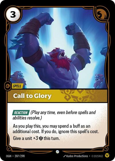 Call to Glory (Origins) Near Mint Foil