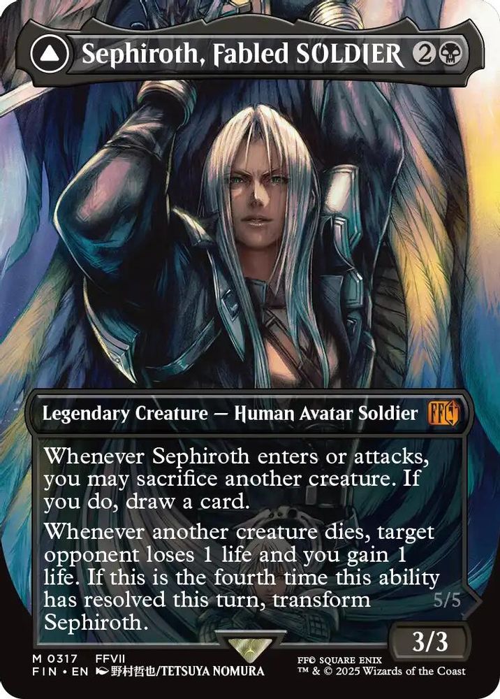 Sephiroth, Fabled SOLDIER (0317) (Borderless)