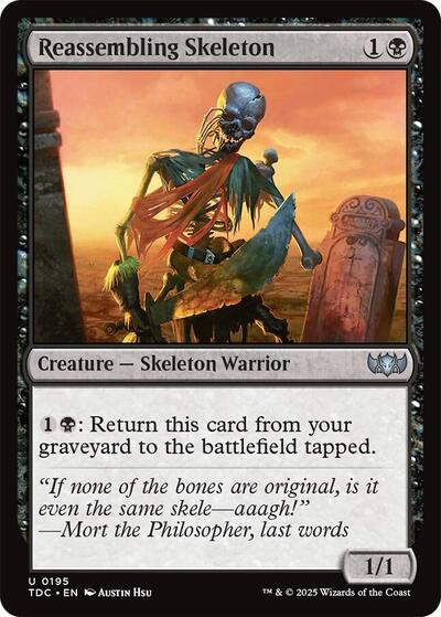 Reassembling Skeleton (Commander: Tarkir: Dragonstorm) Near Mint