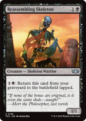 Reassembling Skeleton (Commander: Tarkir: Dragonstorm) Near Mint