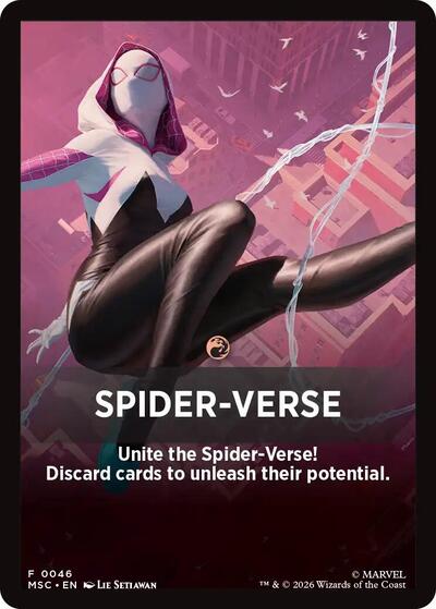 Spider-Verse Theme Card (Commander: Marvel Super Heroes) Near Mint