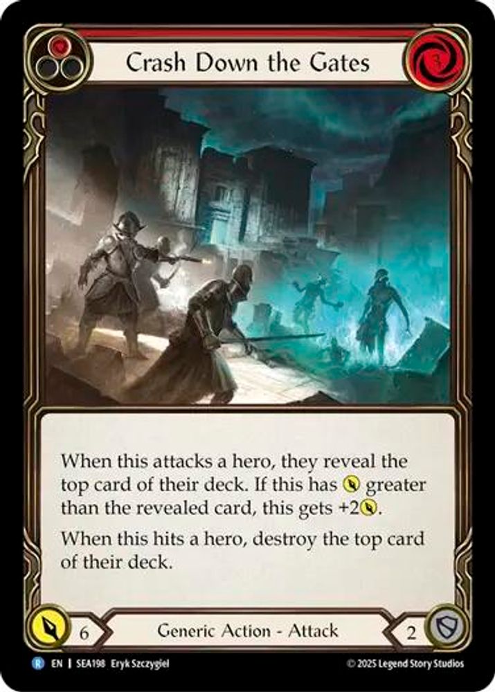 Crash Down the Gates (Red)