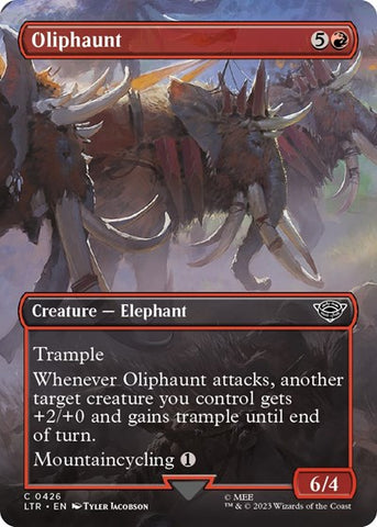 Oliphaunt (Borderless) (Universes Beyond: The Lord of the Rings: Tales of Middle-earth) Near Mint