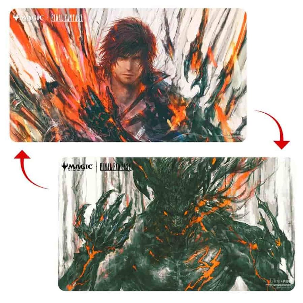 FINAL FANTASY Double Sided Playmat for Magic: The Gathering - Premium Clive, Ifrit's Dominant