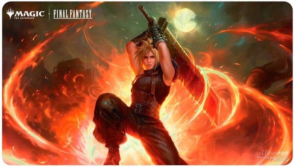 FINAL FANTASY Playmat for Magic: The Gathering - Commander Cloud, Ex-SOLDIER