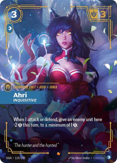 Ahri Inquisitive (Origins) Near Mint Foil