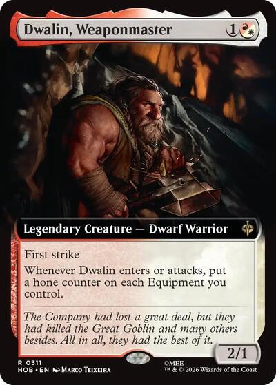 Dwalin, Weaponmaster (Extended Art) (The Hobbit) Near Mint Foil