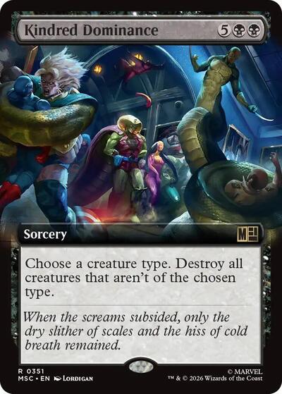 Kindred Dominance (Extended Art) (Commander: Marvel Super Heroes) Near Mint