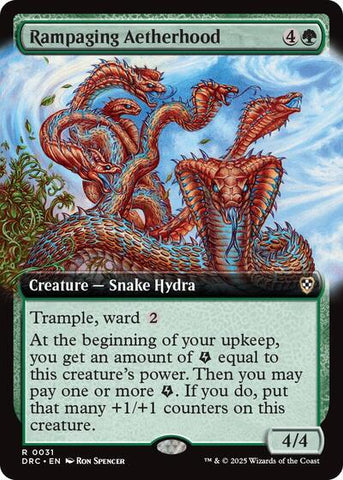 Rampaging Aetherhood (Extended Art) (Commander: Aetherdrift) Near Mint