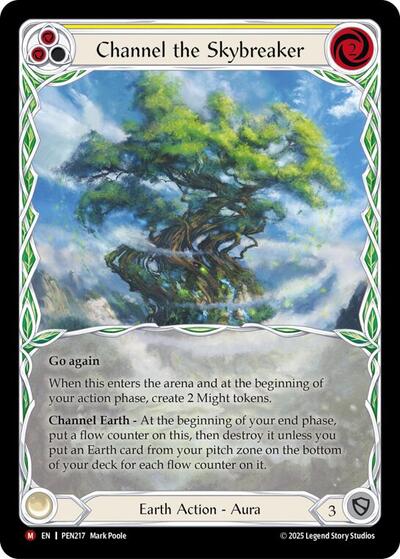 Channel The Skybreaker (Yellow) (Extended Art) (Compendium of Rathe) Near Mint Cold Foil