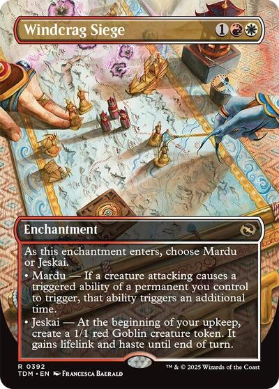 Windcrag Siege (Borderless) (Tarkir: Dragonstorm) Near Mint